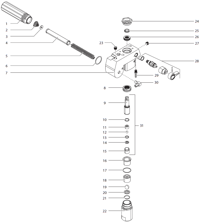 PowrLiner 2850 Fluid Section Assembly